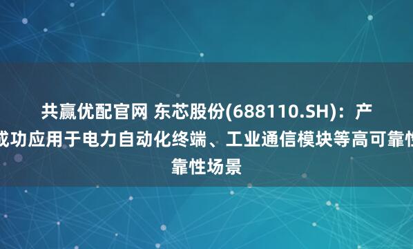 共赢优配官网 东芯股份(688110.SH)：产品已成功应用于电力自动化终端、工业通信模块等高可靠性场景