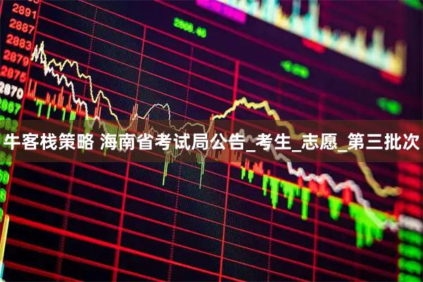 牛客栈策略 海南省考试局公告_考生_志愿_第三批次